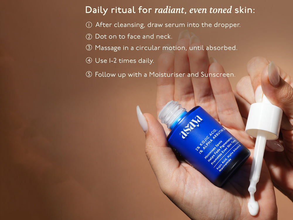 Asaya 2% Kojic Acid + 1% Alpha Arbutin Face Serum