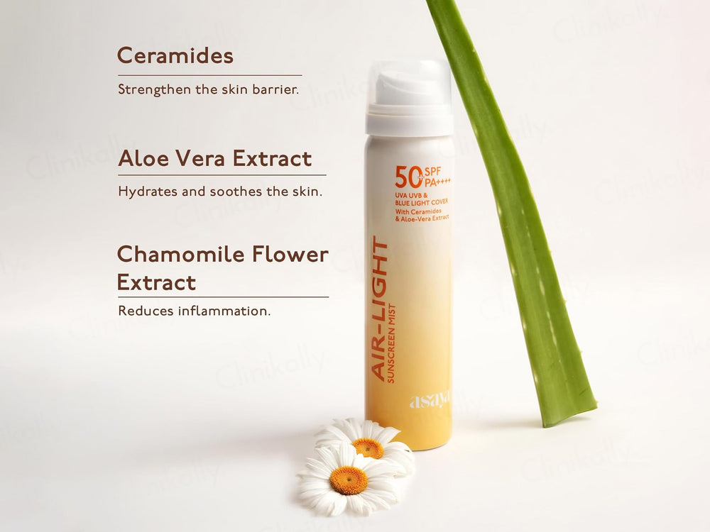 Asaya Air-Light Sunscreen Mist Spray SPF 50+ PA++++