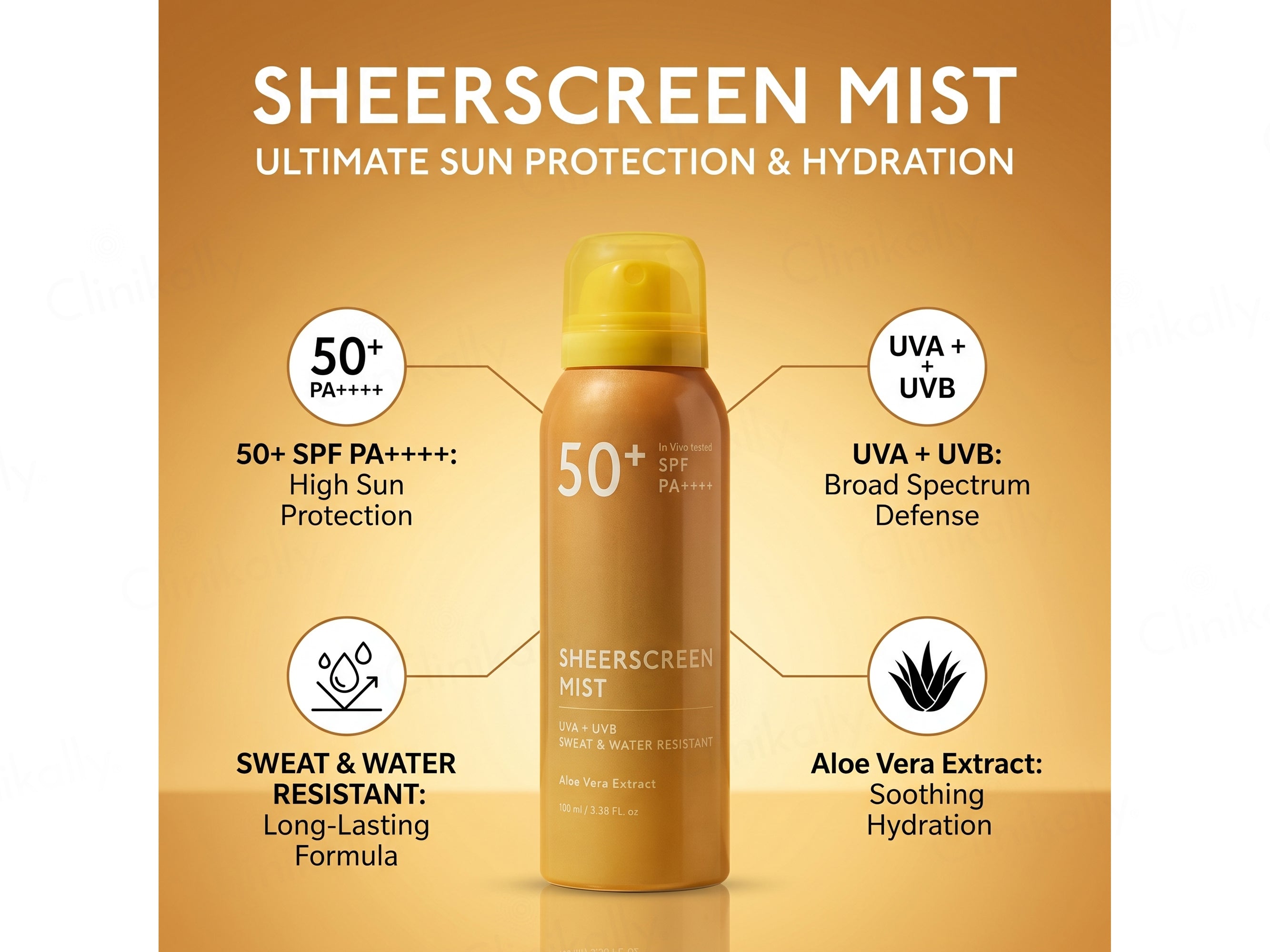 Asaya Sheerscreen Mist Sunscreen SPF 50+ PA+++