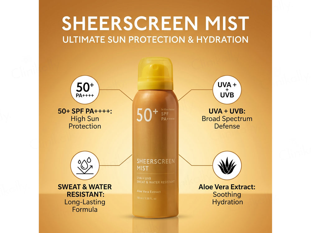 Asaya Sheerscreen Mist Sunscreen SPF 50+ PA+++