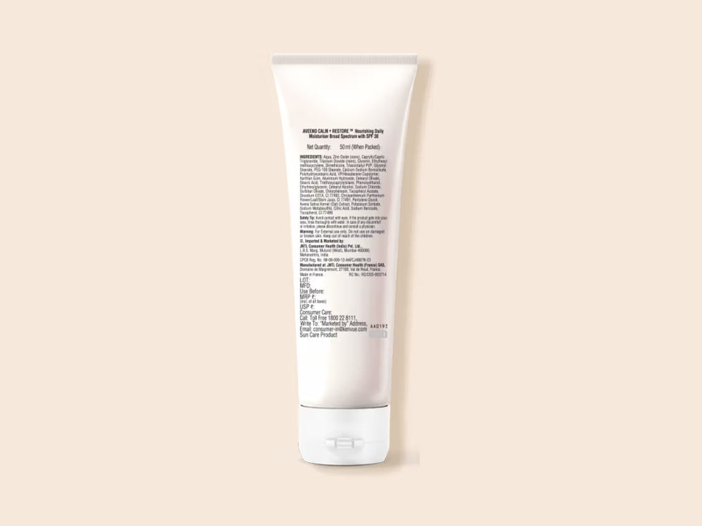 Aveeno Calm+ Restore Nourishing Daily Moisturiser Sheer Tint SPF 30