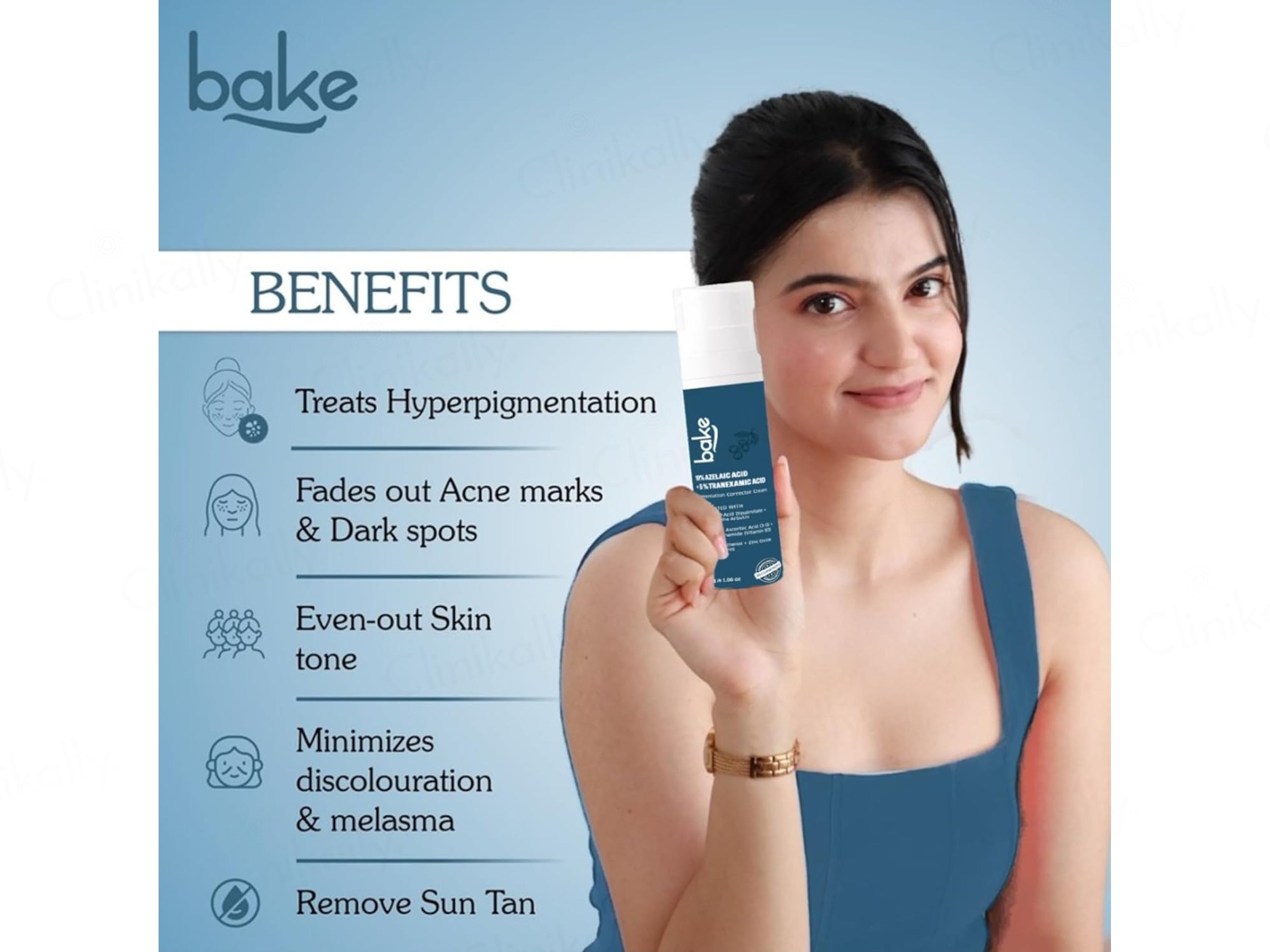 BAKE 10% Azelaic Acid + 5% Tranexamic Acid Pigmentation Corrector Cream