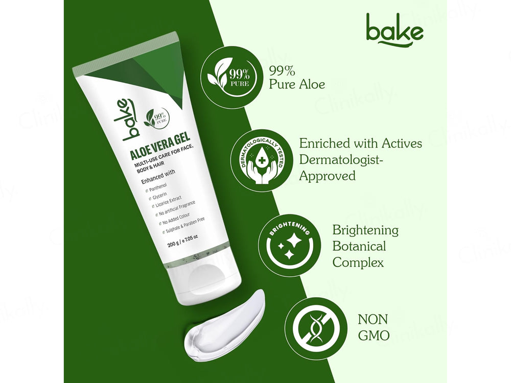 BAKE 99% Pure Multi-Use Aloe Vera Gel