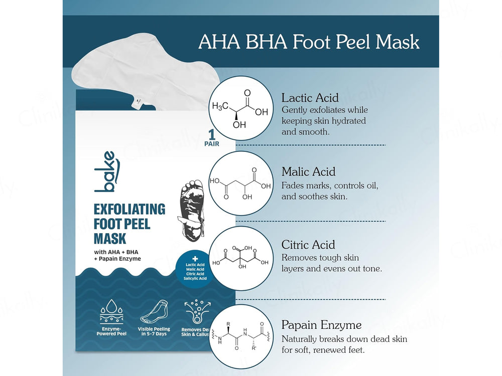 BAKE AHA + BHA Exfoliating Foot Peel Mask