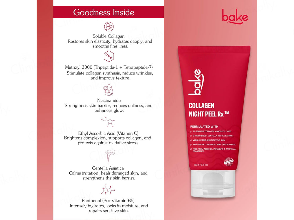 BAKE Collagen Night Peel Mask Rx Face Mask