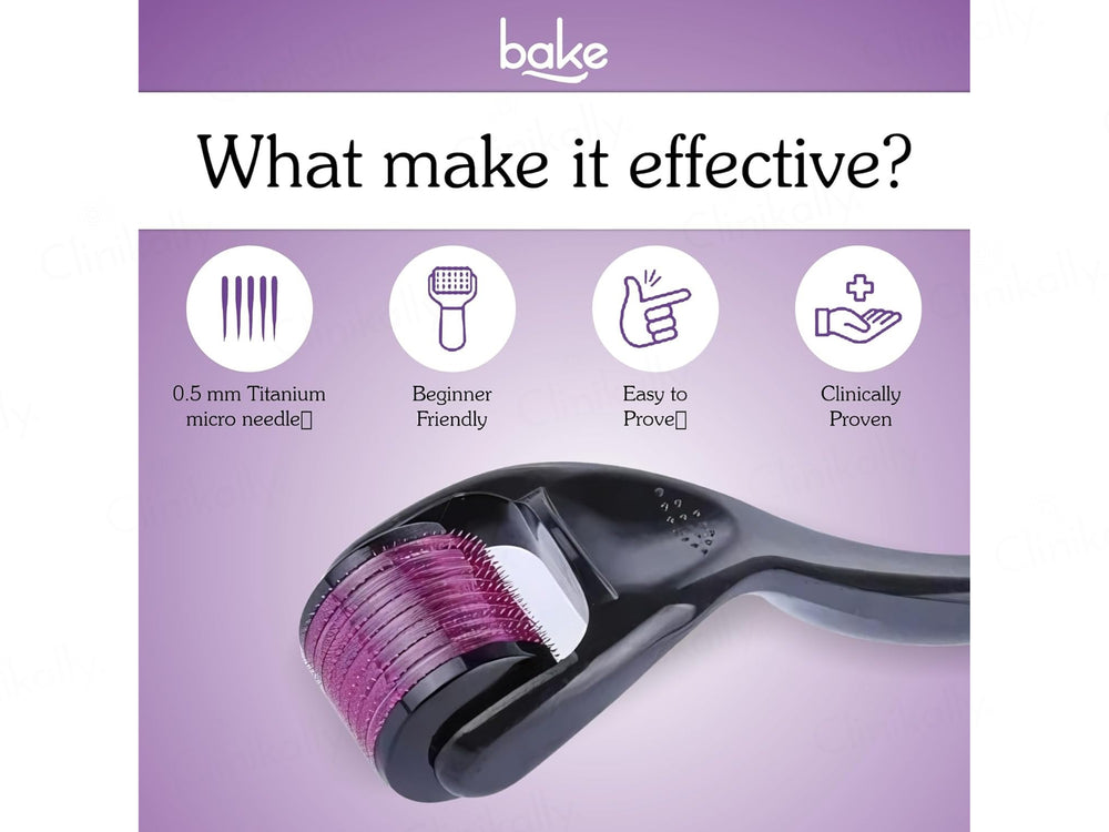 BAKE Derma Roller Microneedling Device For Collagen Production and Hair Growth