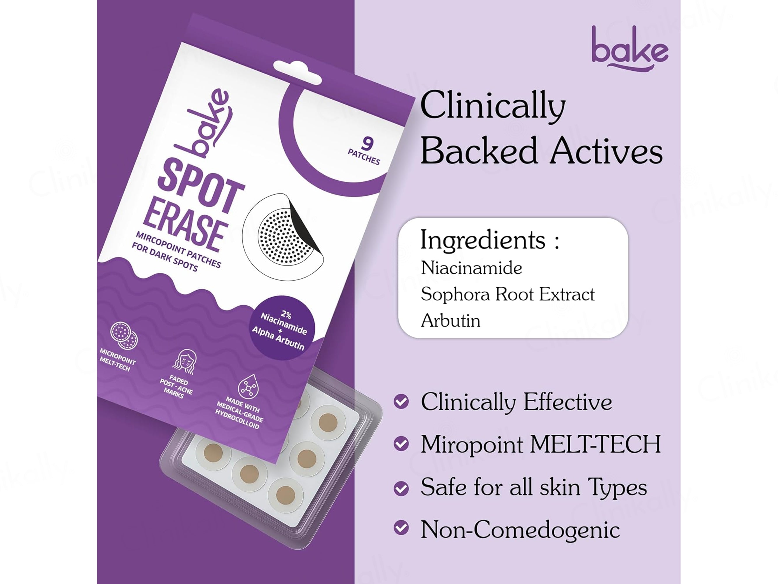 BAKE Spot Erase Micropoint Patches For Dark Spots