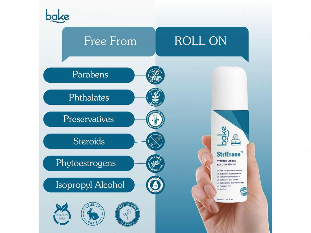 BAKE StriErase Stretch Marks Roll On Serum