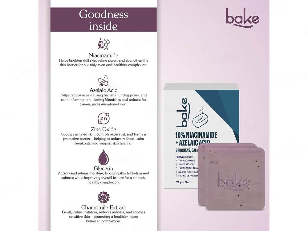 Bake 10% Niacinamide + Azelaic Acid Brightening Soap