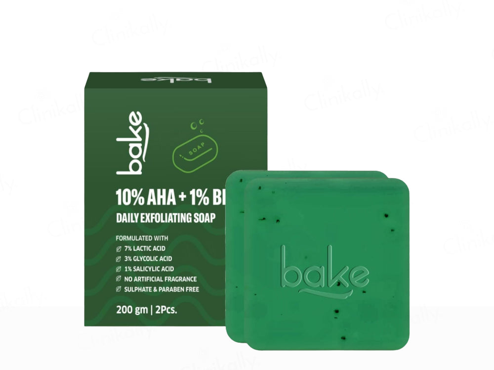 Bake 10% AHA + 1% BHA Daily Exfoliating Soap (Pack Of 2)