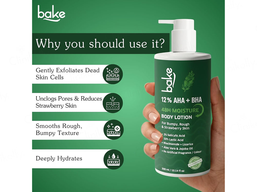 Bake 12% AHA + BHA Body Lotion