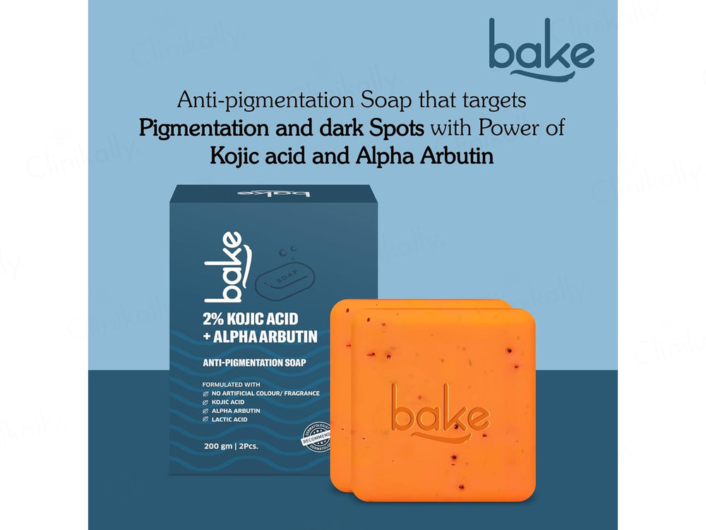 Bake 2% Kojic Acid + Alpha Arbutin Anti-Pigmentation Soap (Pack Of 2)