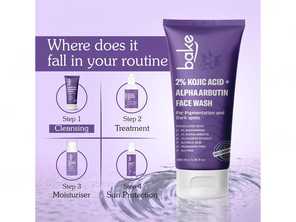 Bake 2% Kojic Acid + Alpha Arbutin Facewash