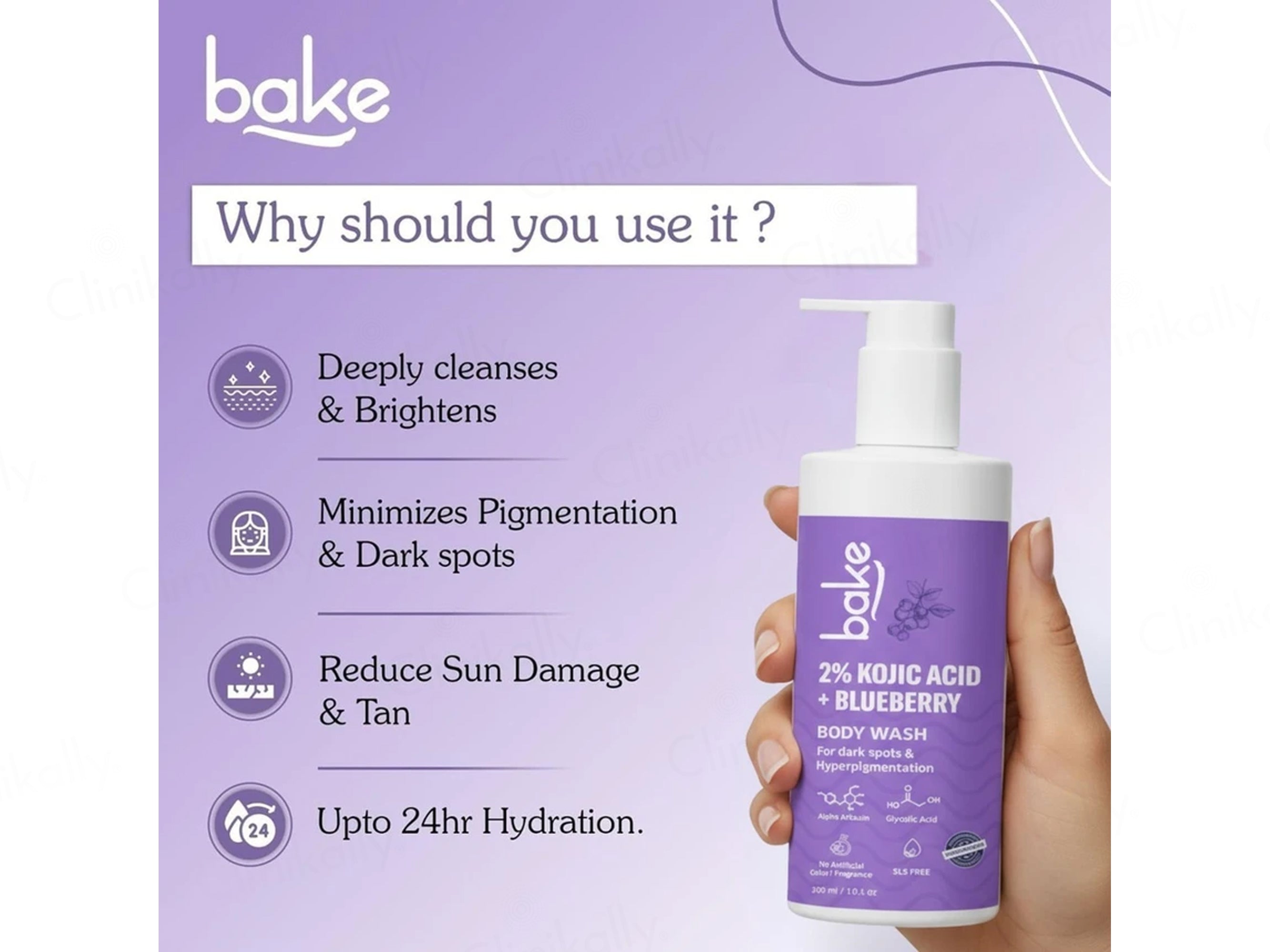 Bake 2% Kojic Acid + Blueberry Body Wash