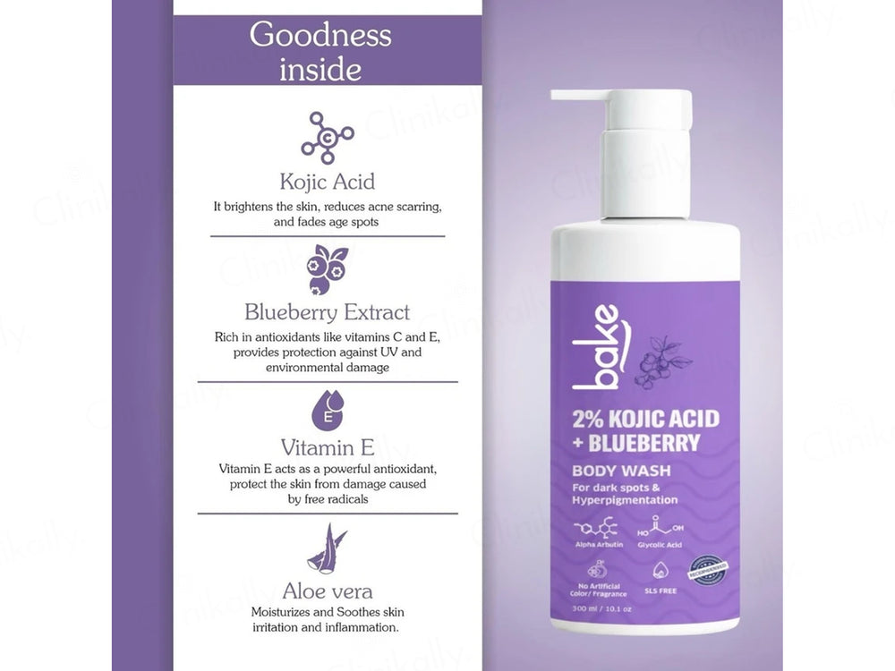 Bake 2% Kojic Acid + Blueberry Body Wash