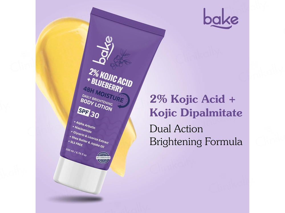 Bake 2% Kojic Acid + Blueberry Daily Brightening Body Lotion SPF 30