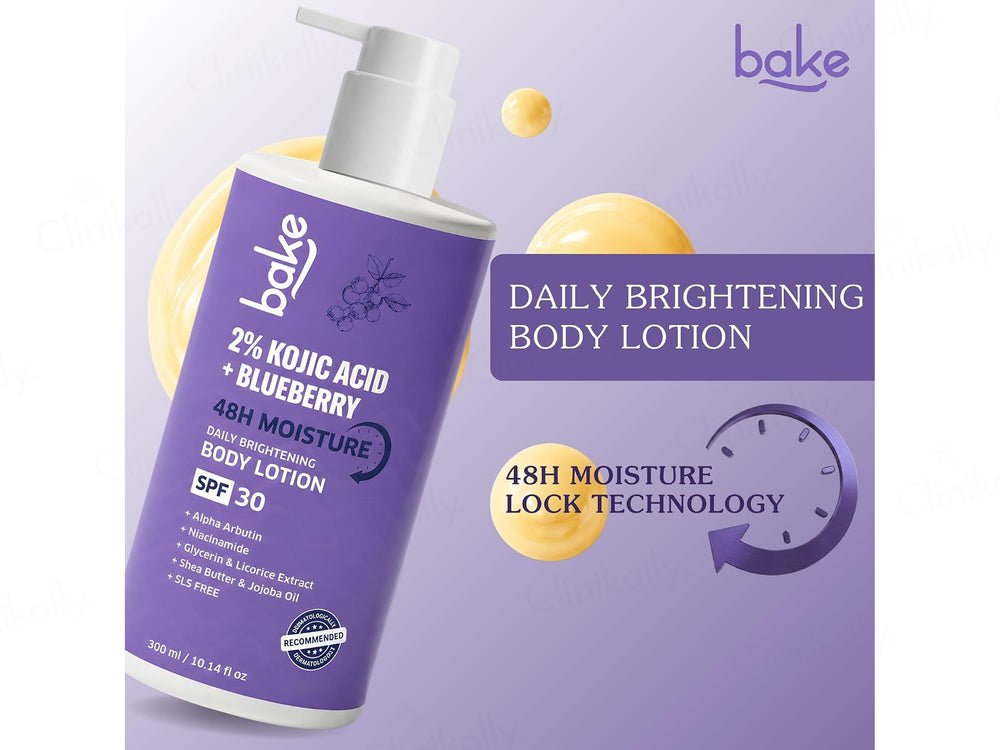 Bake 2% Kojic Acid + Blueberry Daily Brightening Body Lotion SPF 30