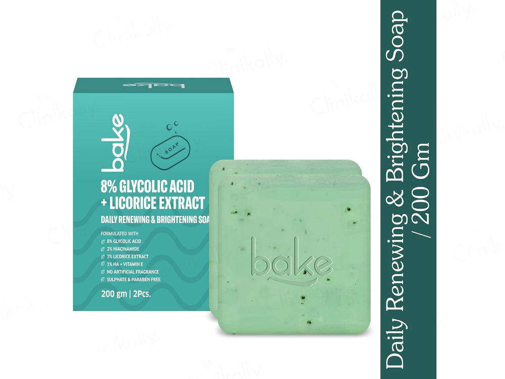 Bake 8% Glycolic Acid + Licorice Extract Daily Renewing & Brightening Soap