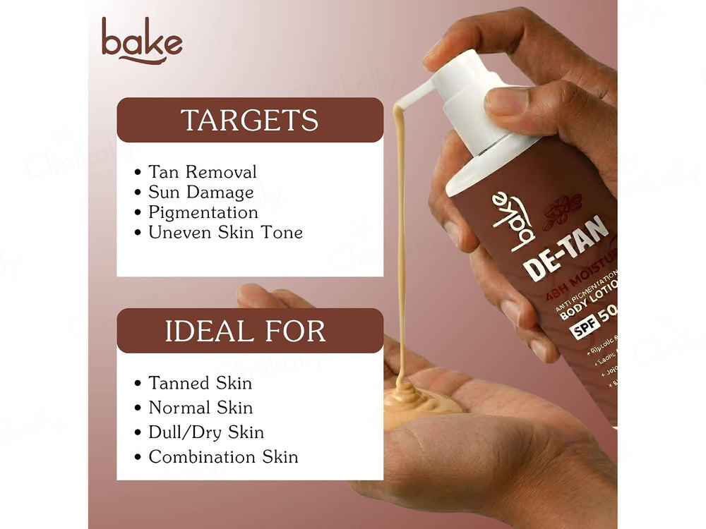 Bake De-Tan Anti Pigmentation Body Lotion SPF 50 PA++++