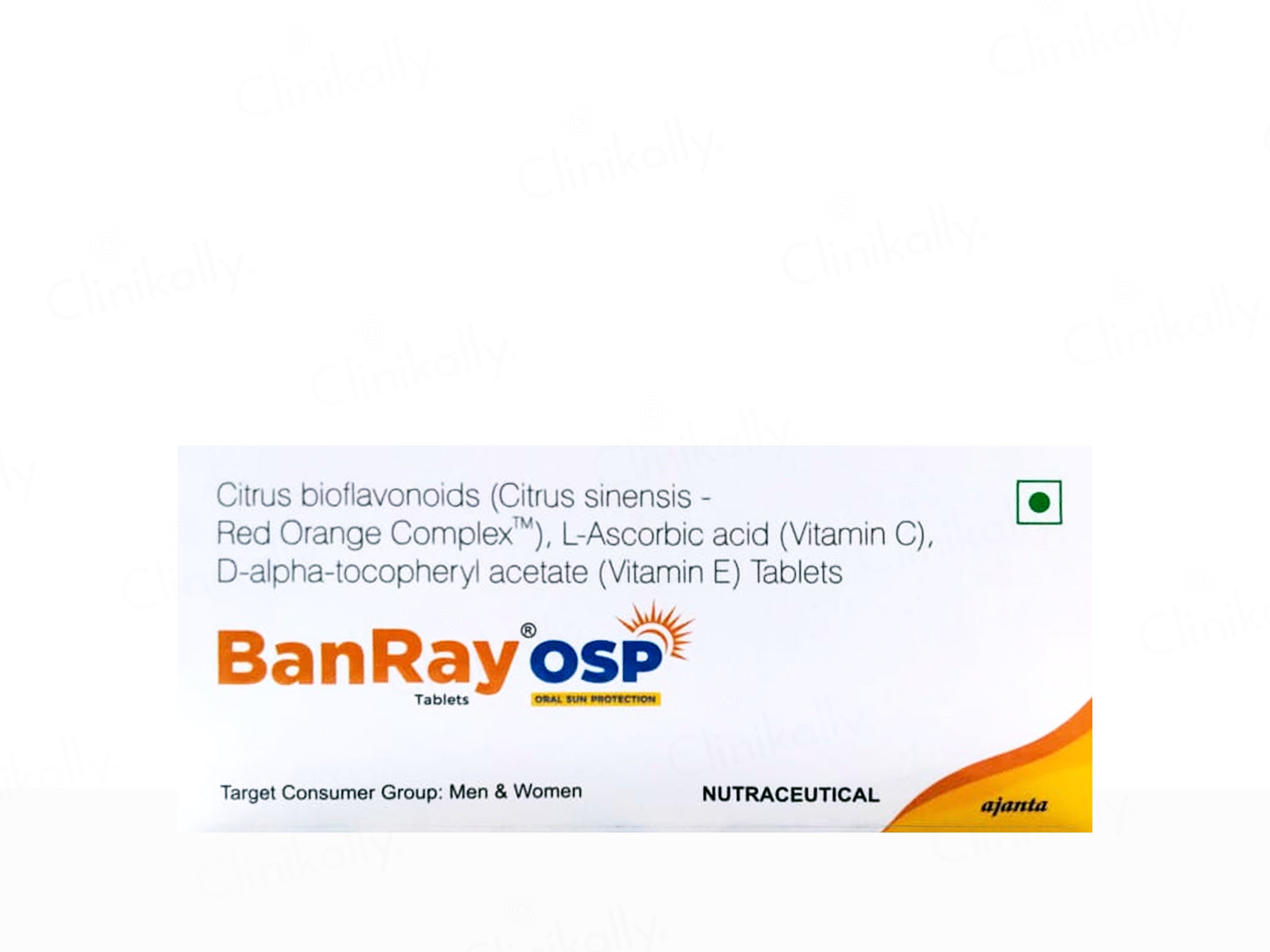 Banray OSP Oral Sun Protection Nutraceutical Tablet For Men & Women