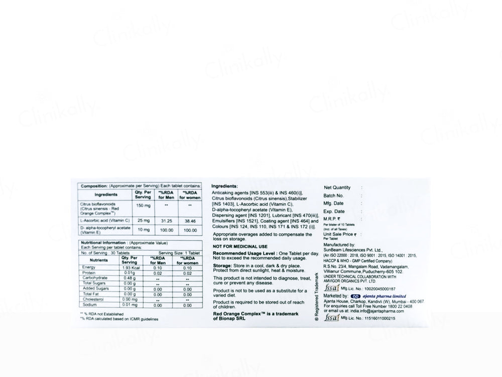 Banray OSP Oral Sun Protection Nutraceutical Tablet For Men & Women