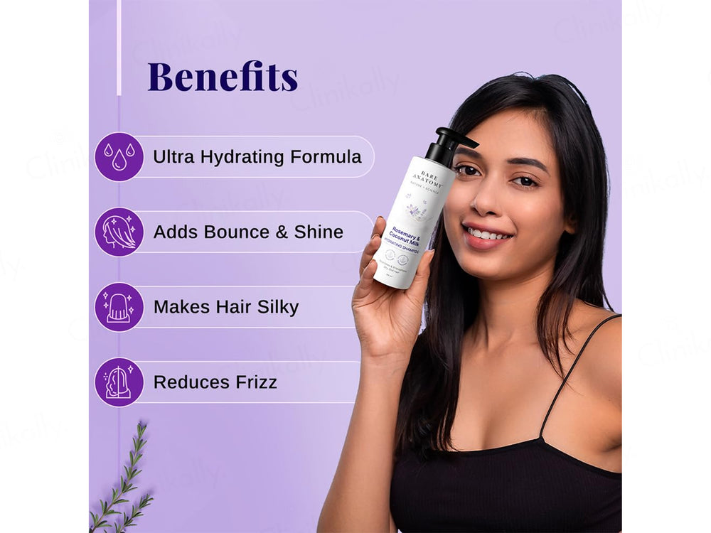 Bare Anatomy Rosemary & Coconut Milk Hydrating Shampoo