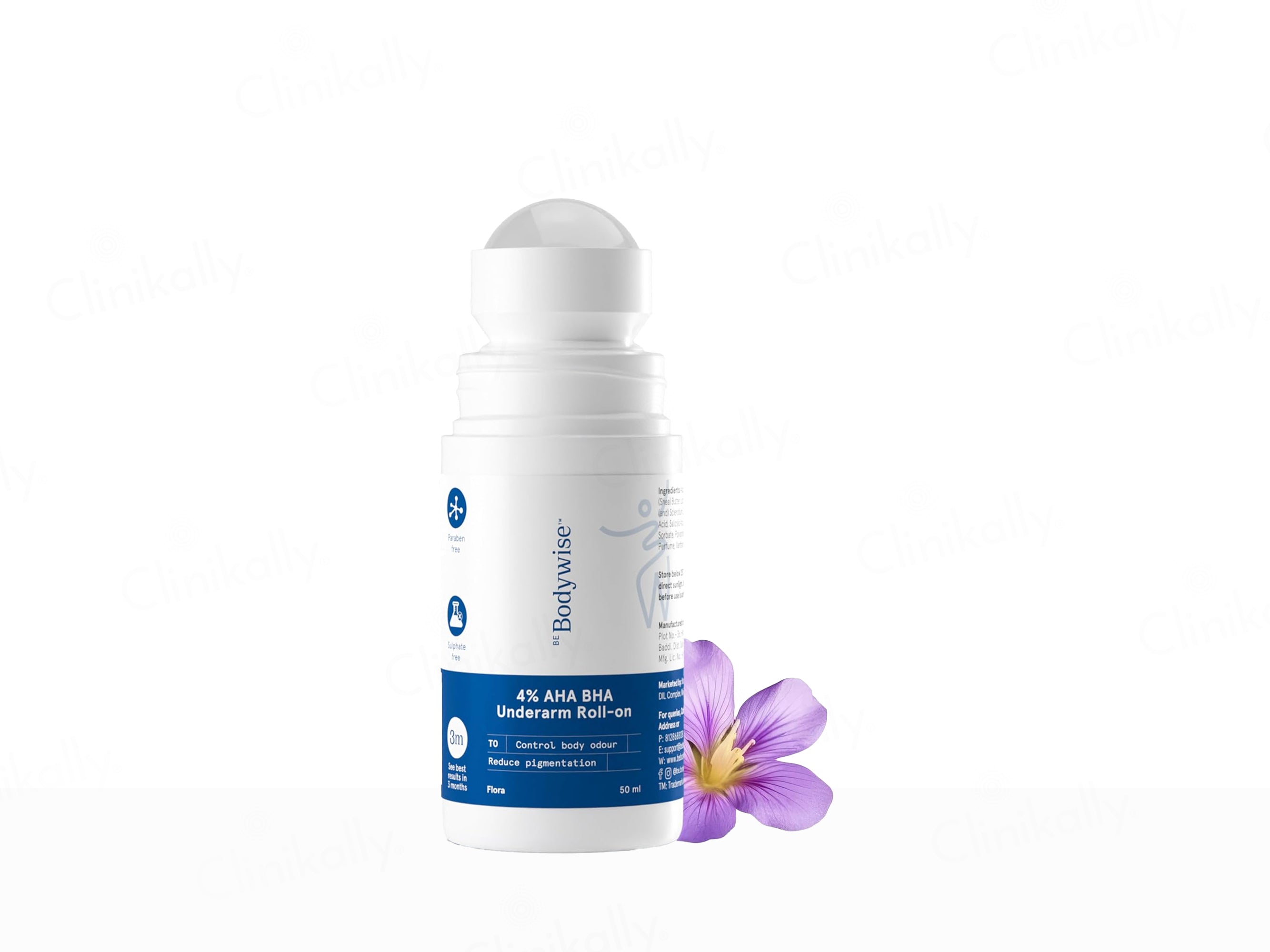Be Bodywise 4% AHA BHA Underarm Roll-On (Flora)