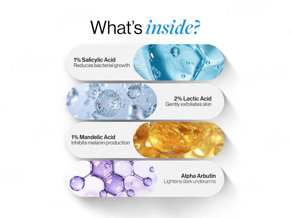 Be Bodywise 6% AHA BHA Underarm Roll-On (Aqua)