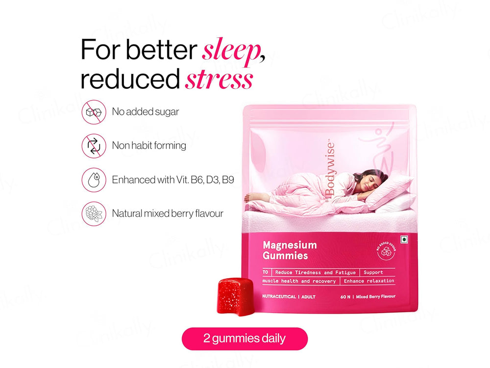 Be Bodywise Magnesium Gummies - Mixed Berry Flavour