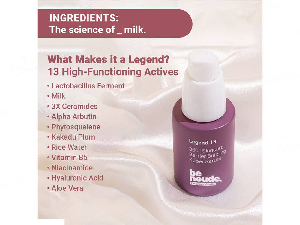 Be Neude 360° Skincare Legend 13 Barrier Building Super Face Serum
