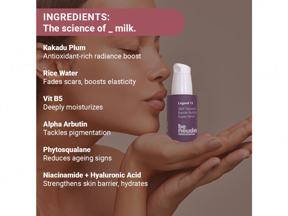 Be Neude 360° Skincare Legend 13 Barrier Building Super Face Serum