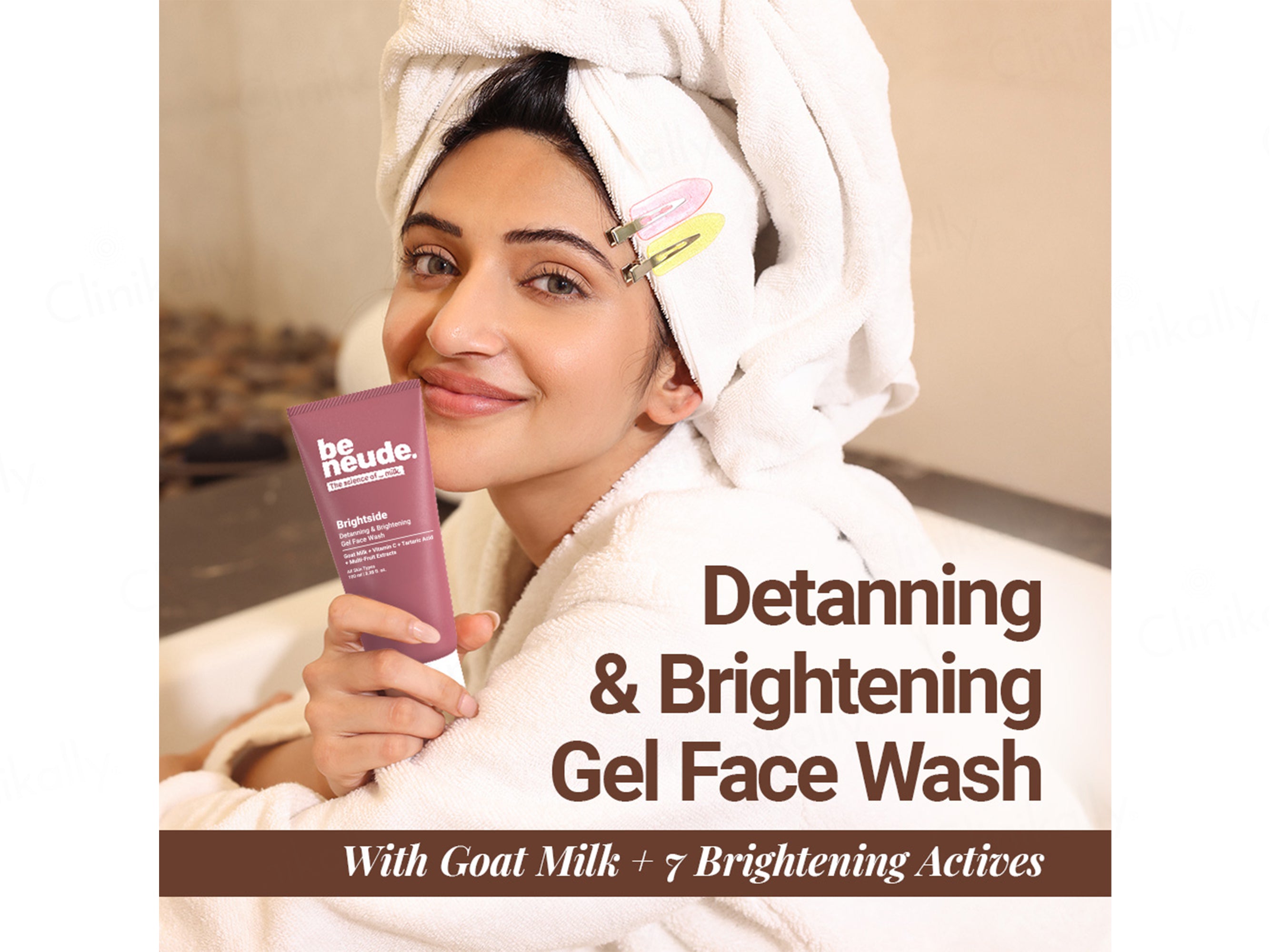 Be Neude Brightside Detanning & Brightening Gel Face Wash