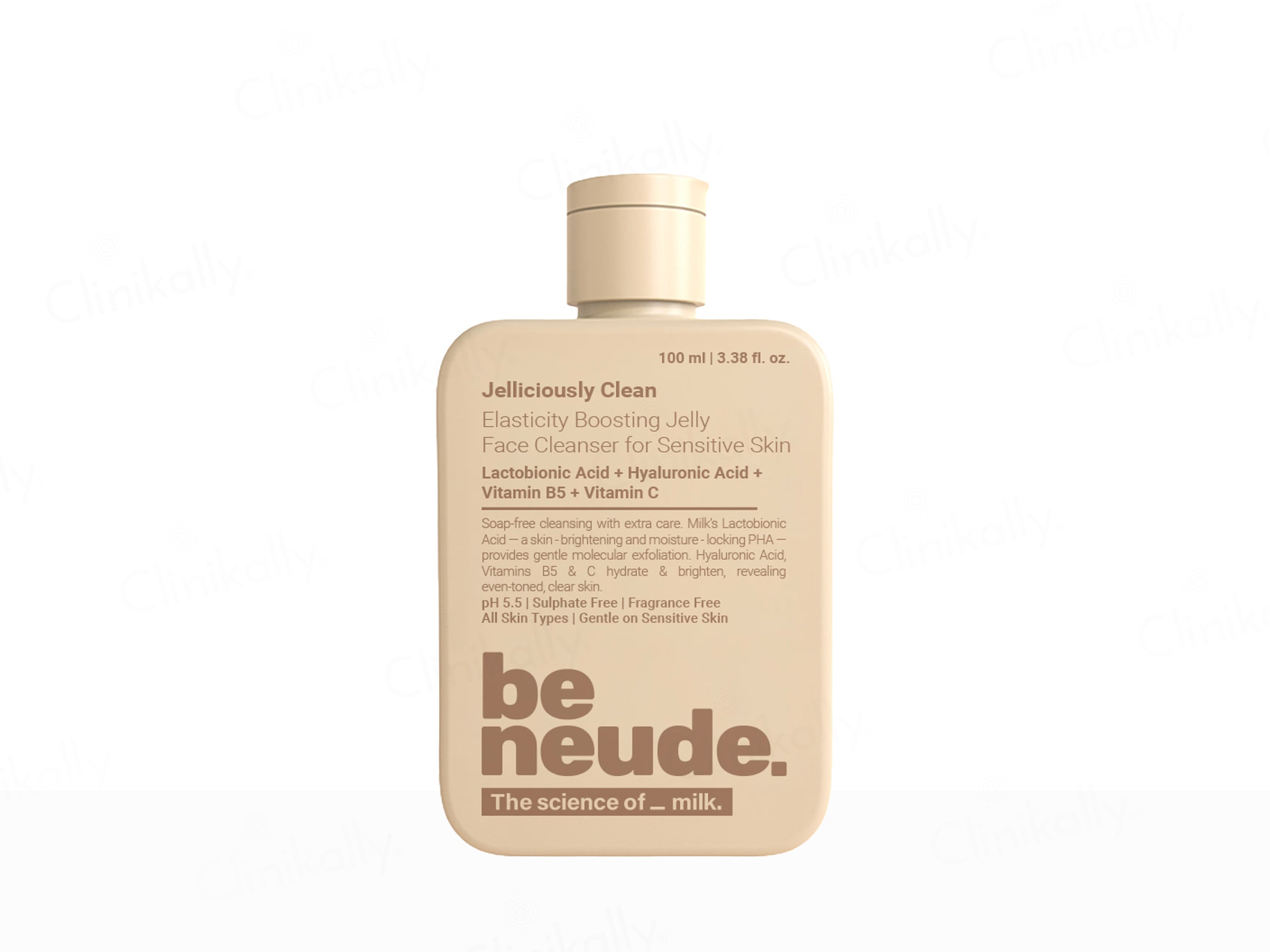 Be Neude Jelliciously Clean Elasticity Boosting Jelly Face Cleanser For Sensitive Skin
