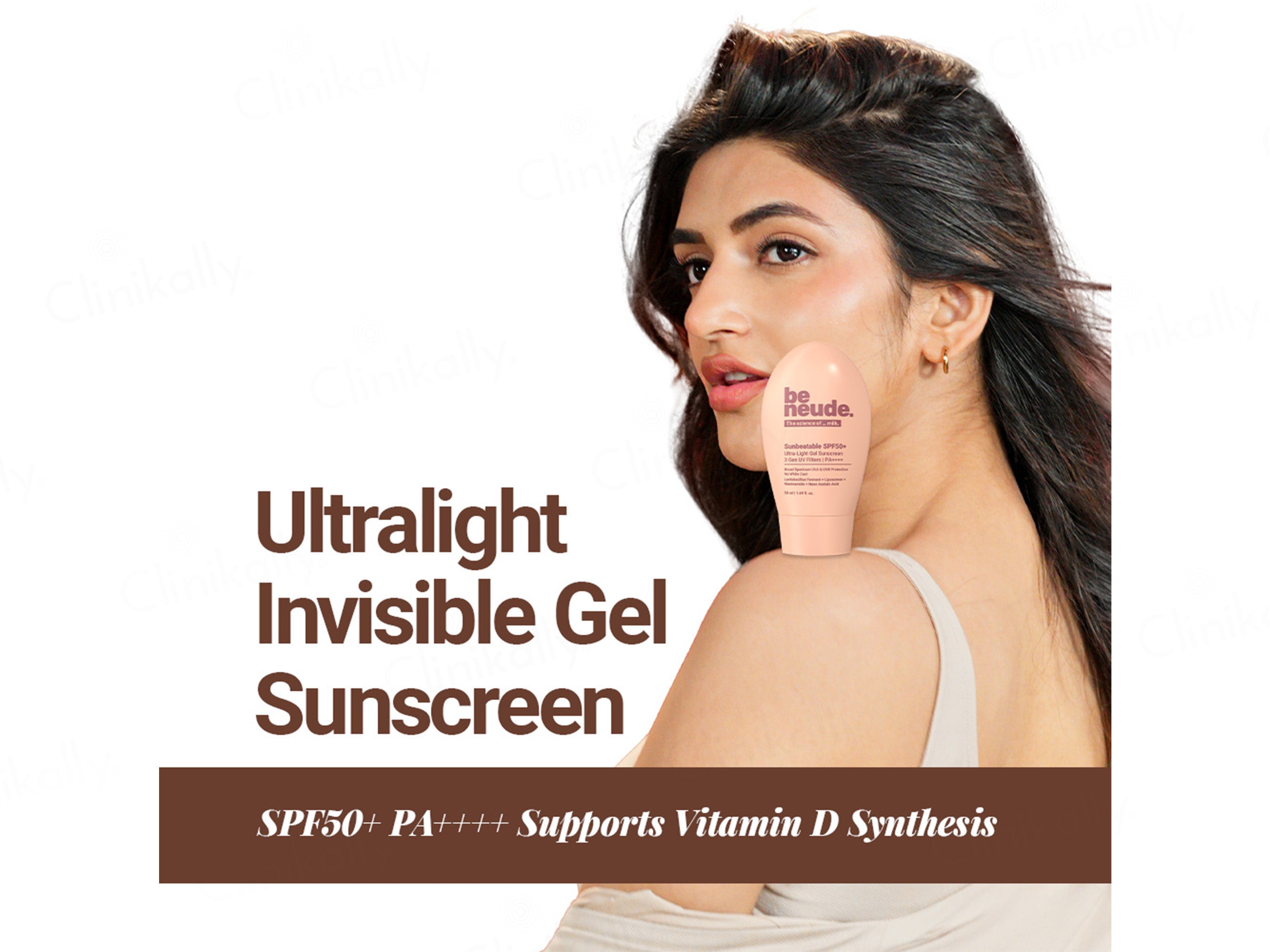 Be Neude Sunbeatable Moisturising Lightweight Gel-Creme Sunscreen SPF 50 PA+++