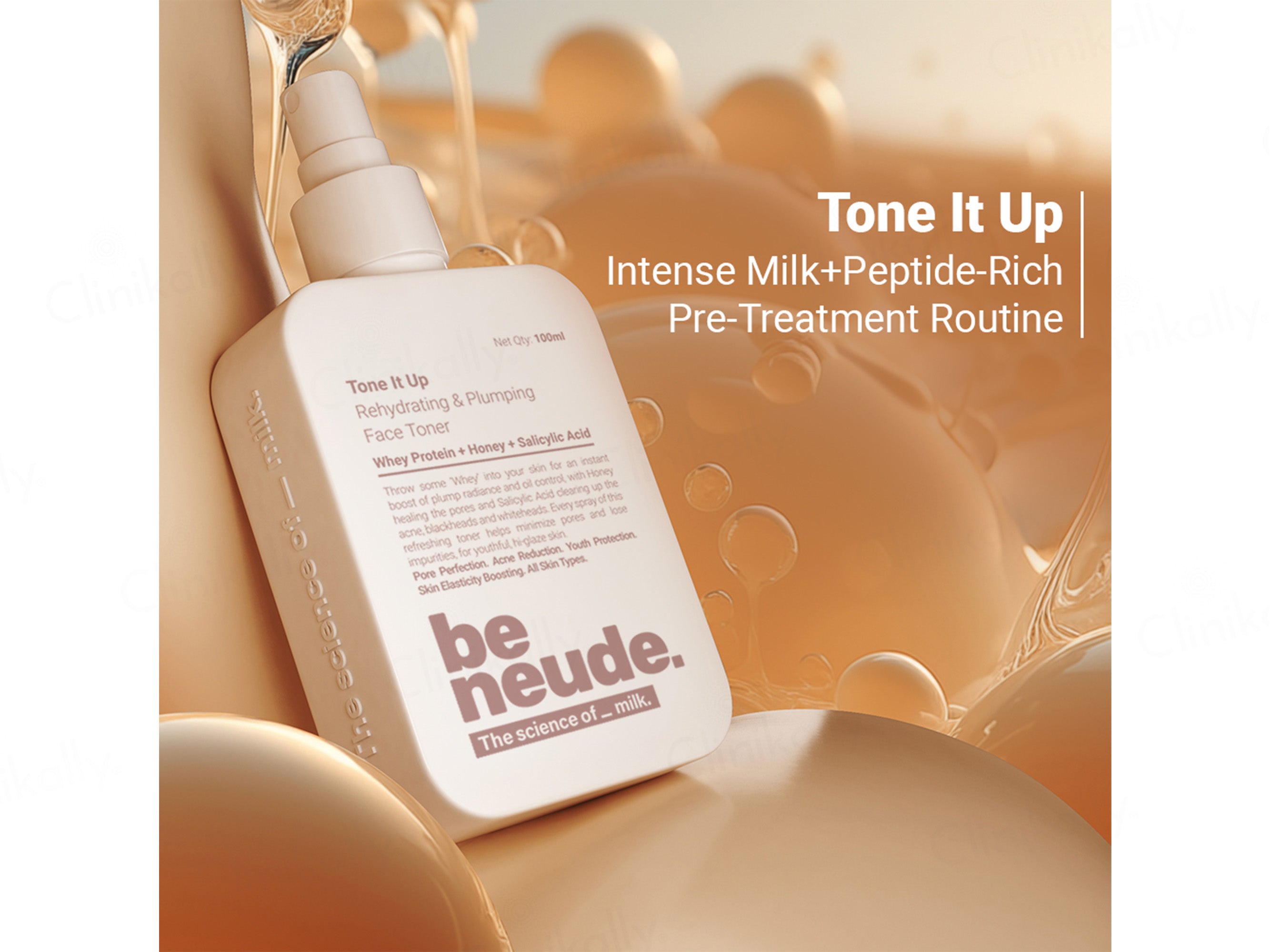 Be Neude Tone It Up Rehydrating & Plumping Face Toner