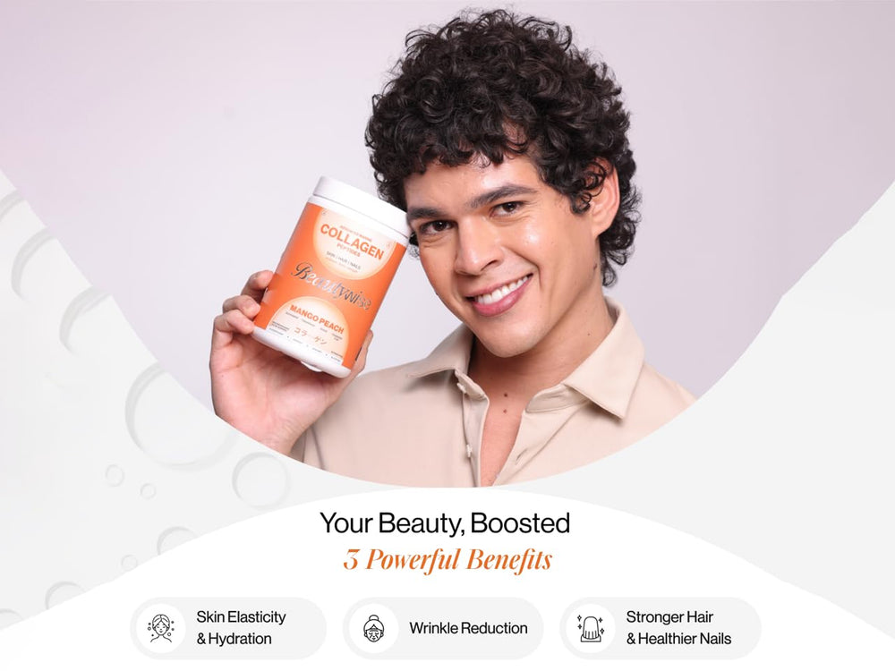 Beautywise Advanced Marine Collagen Peptides For Skin, Hair & Nails - Mango Peach Flavour