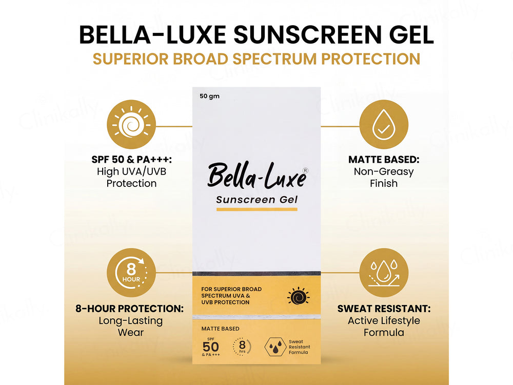 Bella-Luxe Matte Based Sunscreen Gel SPF 50 PA+++