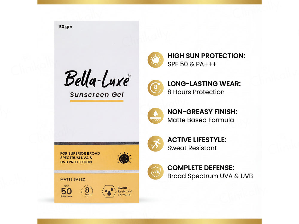 Bella-Luxe Matte Based Sunscreen Gel SPF 50 PA+++