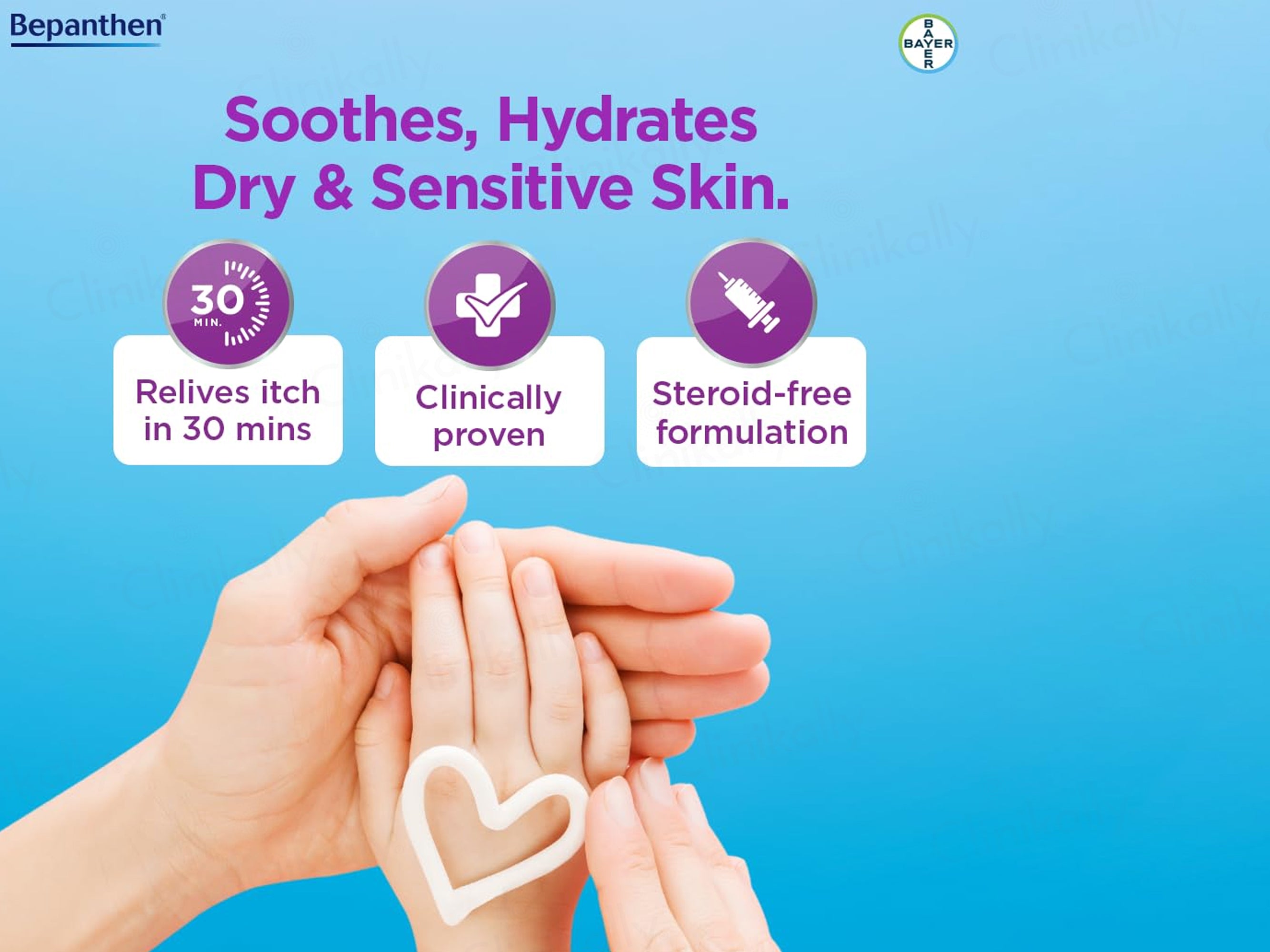 Bepanthen SensiCalm Steroid-Free Itch Relief Cream For Eczema-Prone Skin