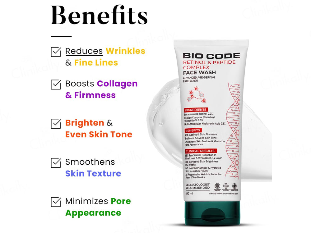 Bio Code Retinol & Peptide Complex Advanced Age-Defying Face Wash