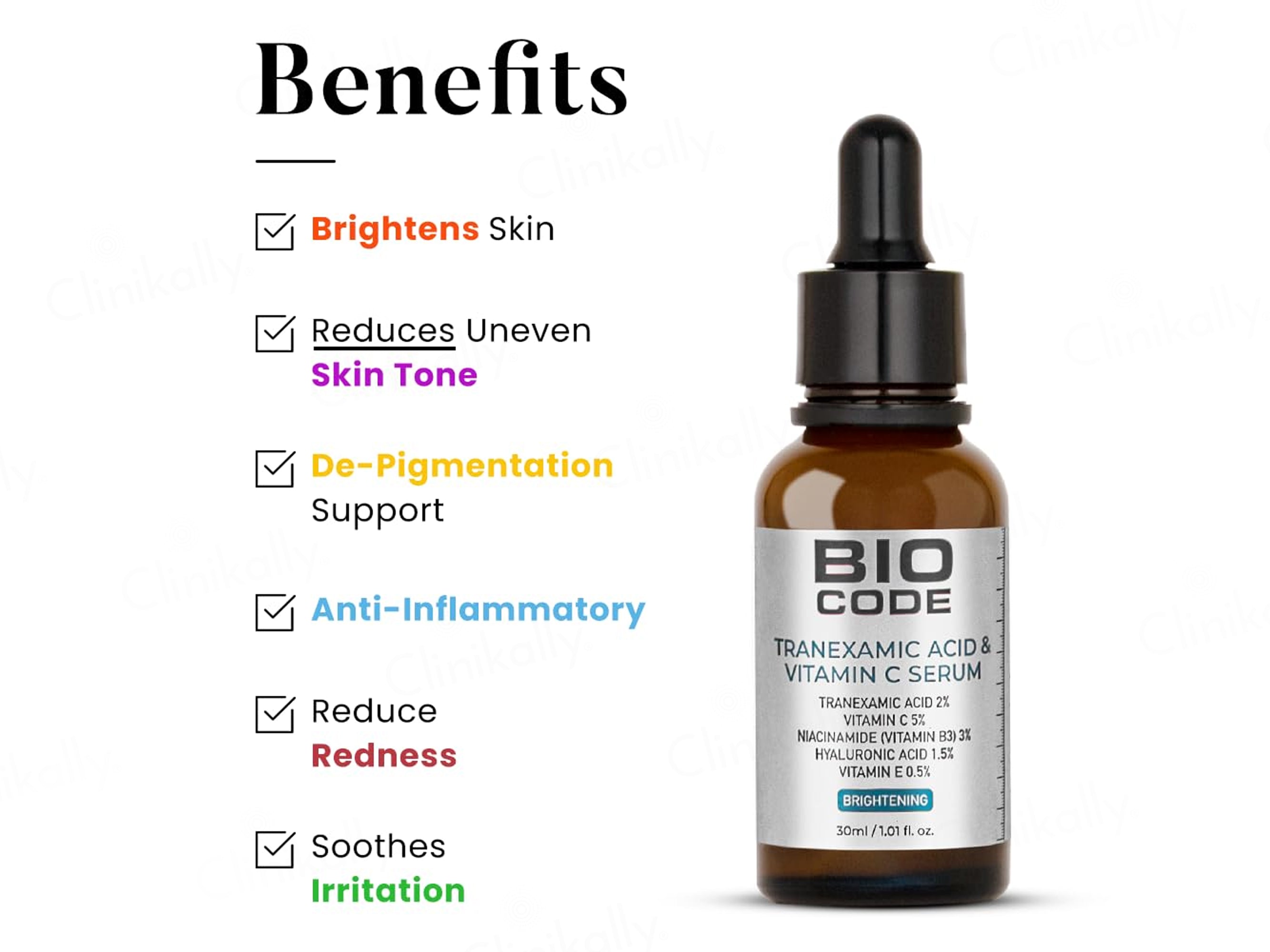Bio Code Tranexamic Acid & Vitamin C Face Serum