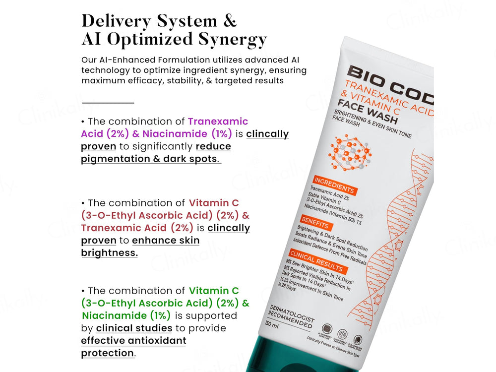 Bio Code Tranexamic Acid & Vitamin C Face Wash