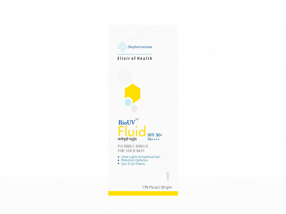 BioUV Fluid Ultra-Light Anhydrous Invisible Shield Sunscreen Gel SPF 50+ PA++++