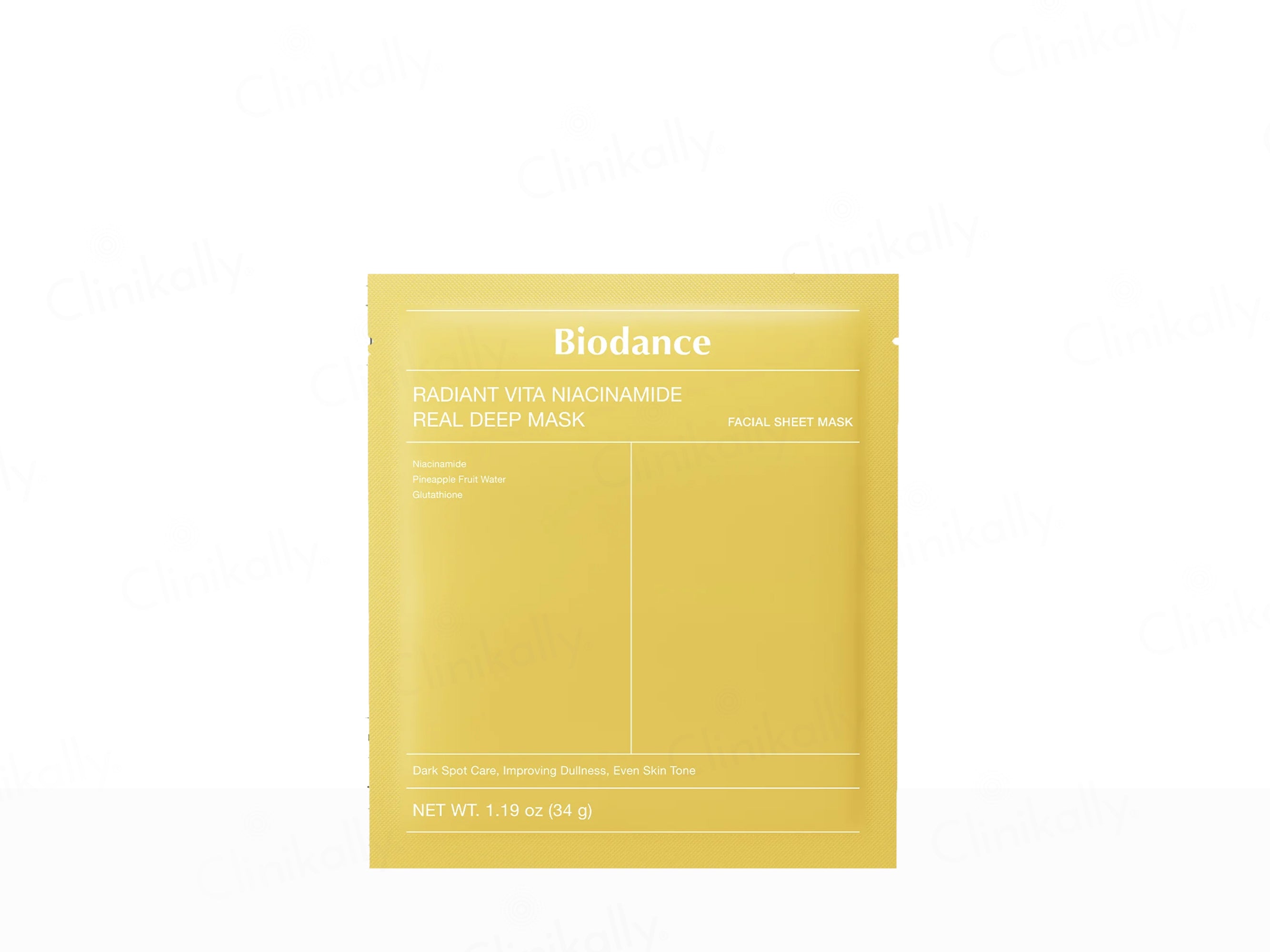 Biodance Radiant Vita Niacinamide Real Deep Facial Sheet Mask