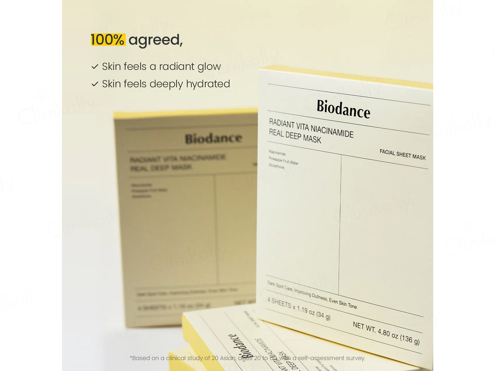 Biodance Radiant Vita Niacinamide Real Deep Facial Sheet Mask