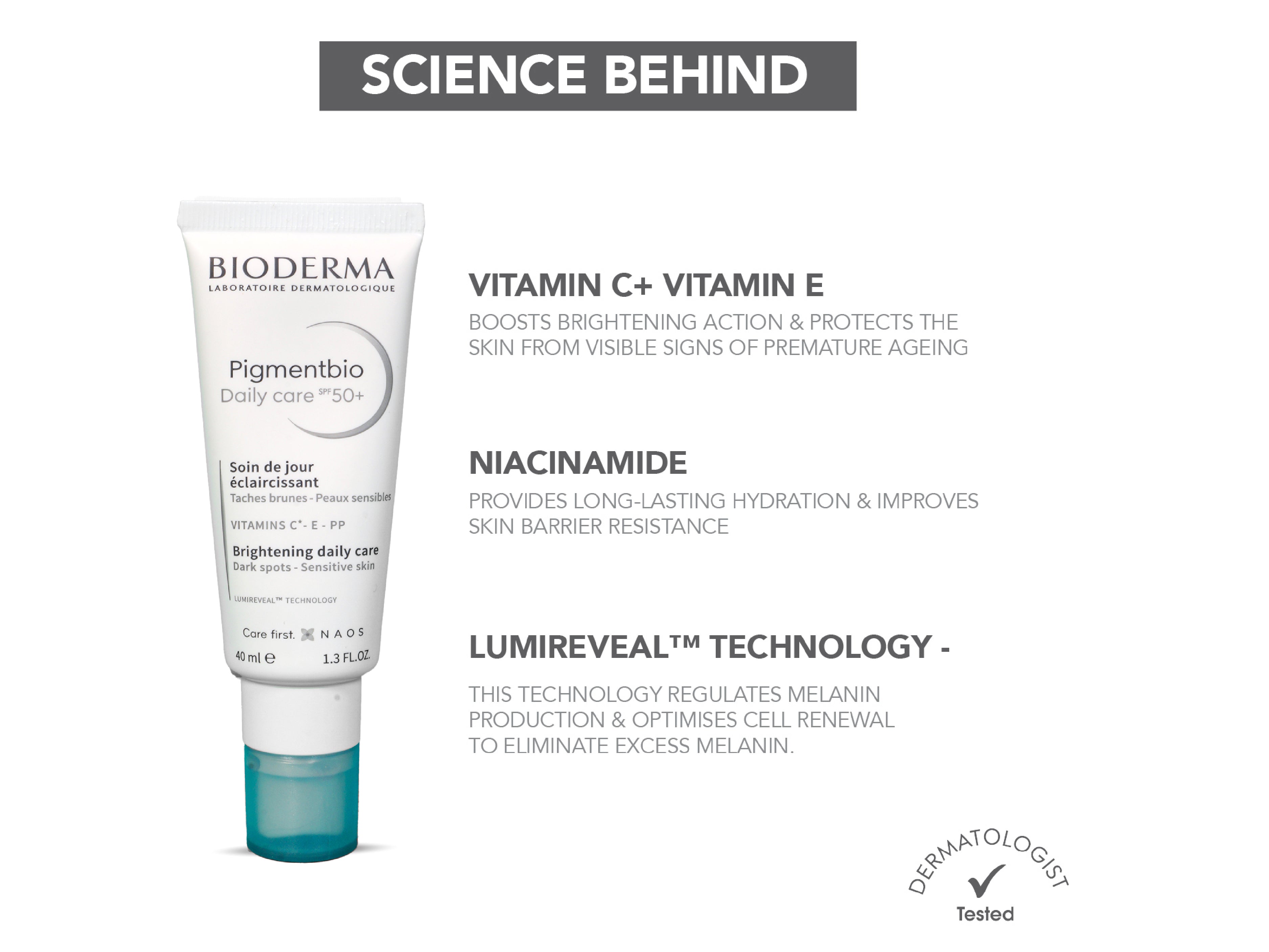 Bioderma Pigmentbio Daily Care SPF 50+-Clinikally