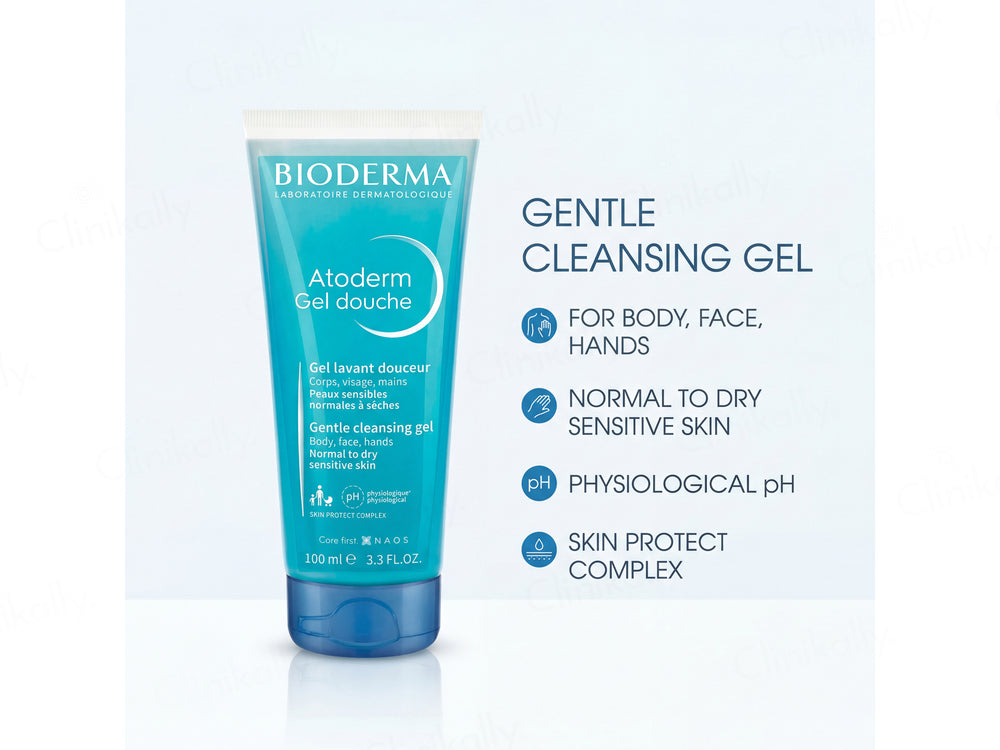 Bioderma Atoderm Gel Douche Gentle Cleansing Gel For Normal To Dry & Sensitive Skin