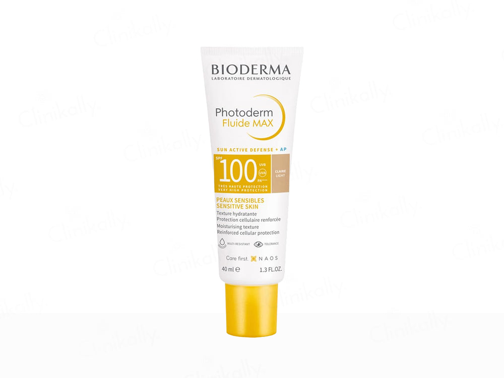 Bioderma Photoderm Fluide Max Sun Active Defense + AP Sunscreen SPF 100 PA++++ (Claire Light)