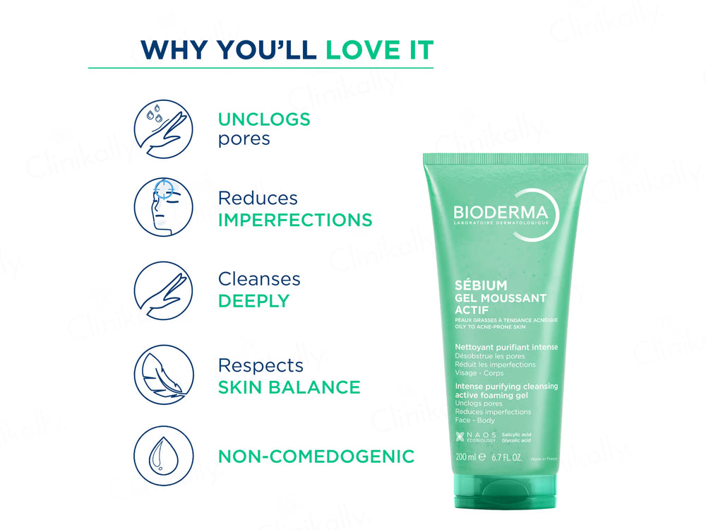 Bioderma Sebium Gel Moussant Actif