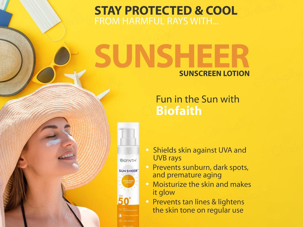 Biofaith Sunsheer Sunscreen Lotion SPF 50 PA+++